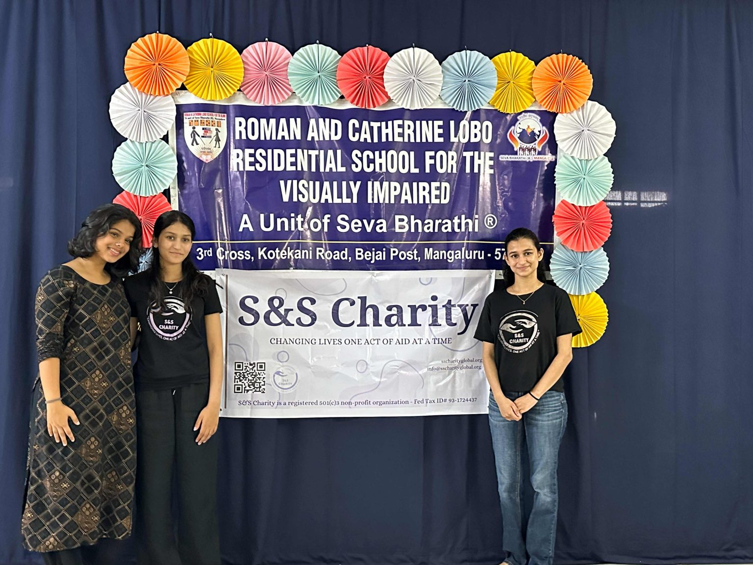 Students supported by Seva Bharati in Mangalore, India