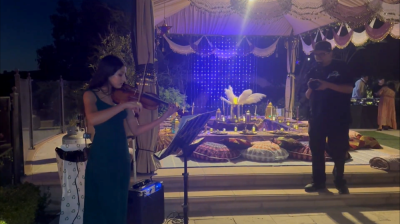 Sarah performing violin at KP's Night of Music